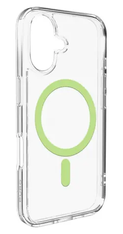 Puro Lite Mag iPhone 17 transparentní se zeleným rámečkem / Kryt / MagSafe