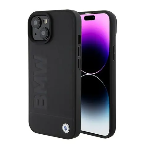 BMW Zadní kryt Signature MagSafe pro iPhone 15 černá / Kryt na mobil / MagSafe / Tvrzený plast