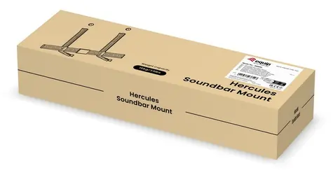 Equip univerzální držák soundbaru černá / Držák soundbaru / VESA 800x400 mm / nosnost 15 kg / šířka 86-155 mm