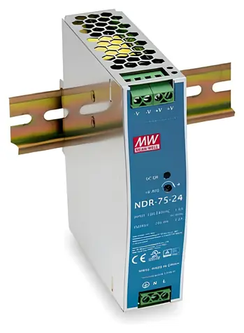 LevelOne Průmyslový napájecí zdroj DIN 24V/75W stříbrná / Napájecí zdroj / 90-264V AC / 24V DC / -20 až 70°C