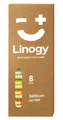 Linogy AA Li-ion Pro 8 ks / Baterie / Li-Ion / 1,5 V / 3600 mWh