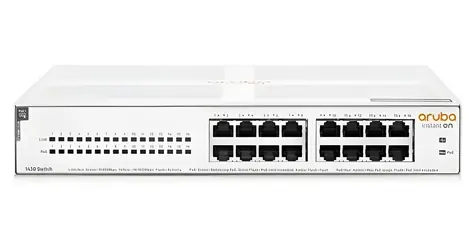 HPE Aruba R8R48A Instant On 1430 16G / Switch / 16x Gigabit RJ45 portů / PoE 124W / CL4