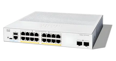 Cisco Catalyst C1200-16P-2G REFRESH / Switch / 16x GbE PoE+ / 2x SFP / 120W / Managed L2+ / fanless