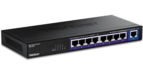 TRENDnet TEG-S591 / Switch / 9 portů / 8x 2.5GbE + 1x 10GbE / Unmanaged / Bez PoE