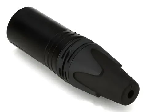 Equip XLR konektor 3-pin černý / Konektor / Zástrčka / Pozlacené kontakty