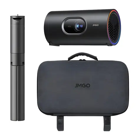 JMGO PicoPlay+ se stativem / Projektor / Full HD / 450 ANSI lm / Google TV / Wi-Fi 5, Bluetooth 5.1