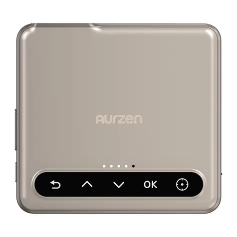 Aurzen Zip zlatá / Mini projektor / DLP / 720p / 100 ANSI lm / 5000mAh baterie / Magplay držák