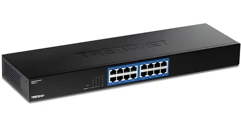 TRENDnet TEG-S17 / Switch / 16x Gigabit RJ-45 / 32 Gbit/s / kovové provedení, 19