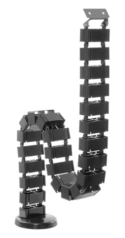 Equip Organizér kabelů pod stůl černá / Organizér kabelů / teleskopický / 1,3 m / ABS/ocel