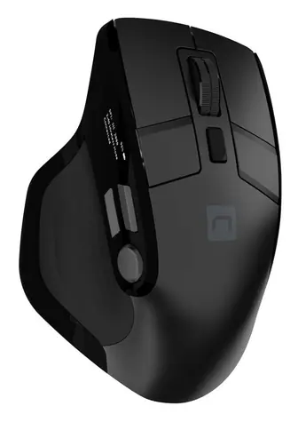 Natec JAGUAR PRO černá / Bezdrátová myš / Kancelářská / Pro praváky / Blue Sense / 4000 DPI / USB + Bluetooth