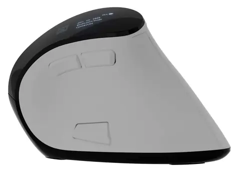 Natec EUPHONIE PRO bílá / Vertikální bezdrátová myš / Blue Sense / Pro praváky / 4 000 DPI / USB + Bluetooth