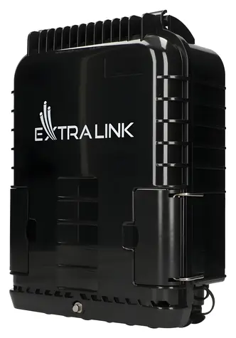 Extralink Jennifer černá / Optická spojková skříň / 16 svárů / nástěnná / se spojkou