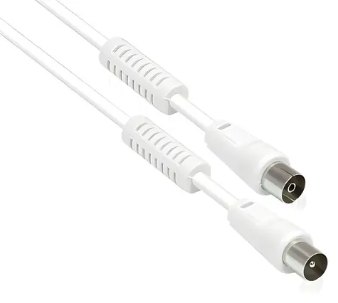 Good Connections TV anténní kabel bílá / Anténní kabel / F konektor / 3 m / dvojité stínění