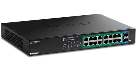 TRENDnet TPE-TG182ES / Switch / 16x GLAN PoE+ / 2x SFP / 240 W / L2 Managed