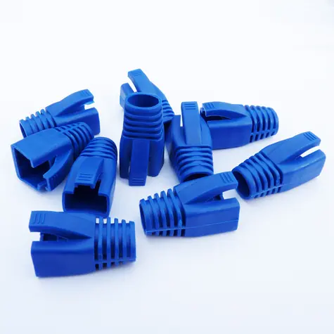 DATACOM Krytka pro RJ45 CAT6A, CAT7 modrá / Krytka konektoru / 10 ks