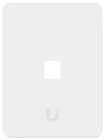 Ubiquiti Universal Wall Plate 1-Port / Krytka pro keystone zásuvku / vertikální / přetíratelná / sada 4 ks