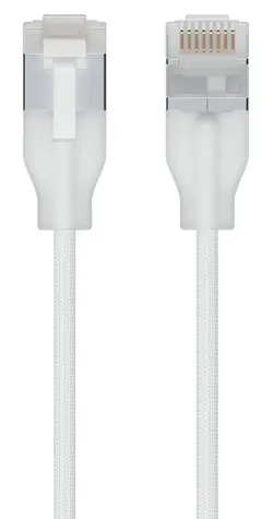 Ubiquiti UniFi Etherlighting 2m bílá / Patch kabel / RJ-45 / Cat6a / 10GbE / PoE++