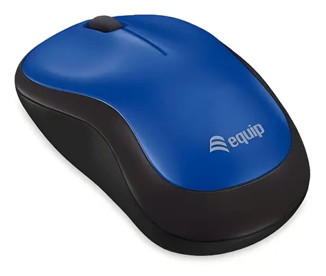 Equip Komfortní myš modrá / Bezdrátová myš / optická / 1200 DPI / 2,4 GHz / USB nano přijímač