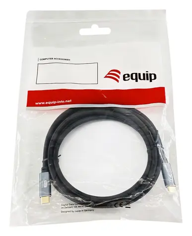 Equip USB-C kabel Gen2 10Gbps černá / USB-C kabel / PD 100W / 4K 60Hz / 2 m