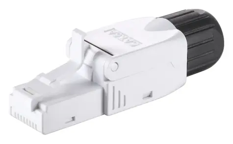 Equip RJ45 Cat6a bílá / Konektor / nestíněný / pozlacené kontakty / bez nářadí / 5 ks