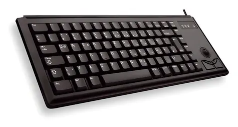 Cherry G84-4400LUBDE-2 černá / Klávesnice s trackballem / drátová / USB / TKL 75% / DE layout