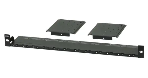 Aten Montážní sada do racku černá / Montážní sada / 1U / Šířka 482,4 mm