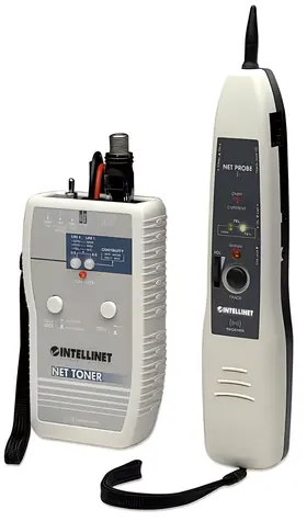 Intellinet / Kabelový tester a generátor tónu / RJ-45 / LED indikace / 9V baterie