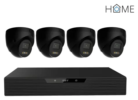 iGET HOME N85P4 / Kamerový systém / 4 kamery / 3K / 8CH / PoE / IP66 / LAN