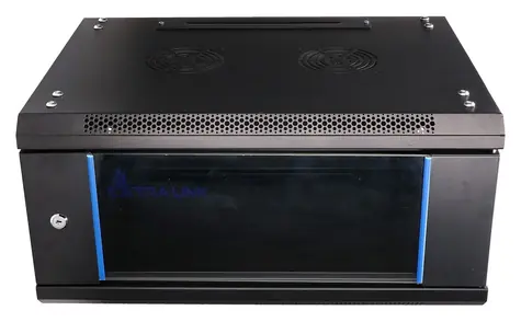 Extralink Nástěnný rozvaděč 4U 600x450mm černá / Rozvaděč / 19