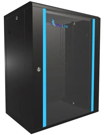 Extralink Nástěnný rozvaděč 15U černá / Rozvaděč / 19