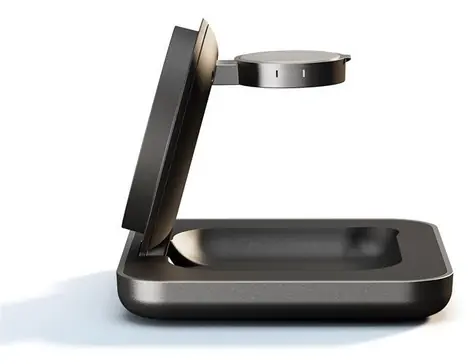 ZENS Nightstand Charger Pro 2 černá / Bezdrátová nabíječka / pro iPhone a Apple Watch / Qi2 / 15W