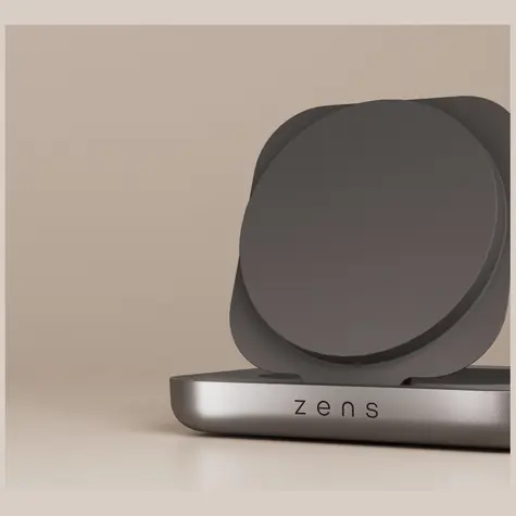 ZENS Magnetic Nightstand Charger černá / Bezdrátová nabíječka / Qi2 / 15W / USB-C
