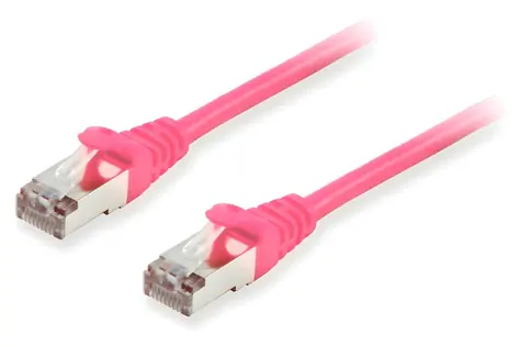 Equip Patch kabel Cat6a S/FTP 30 m růžová / Patch kabel / RJ45-RJ45 / LSZH / PoE+