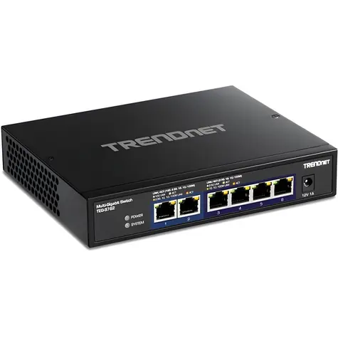 TRENDnet TEG-S762 / Switch / 6-port / 2x 10GbE + 4x 2,5GbE RJ-45 / 60 Gbit/s / bez ventilátoru