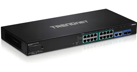 TRENDnet Smart Surveillance switch 18-port / Switch / Gigabit Managed PoE+ / 16x PoE+ 220 W / 36 Gbit/s / 2x SFP
