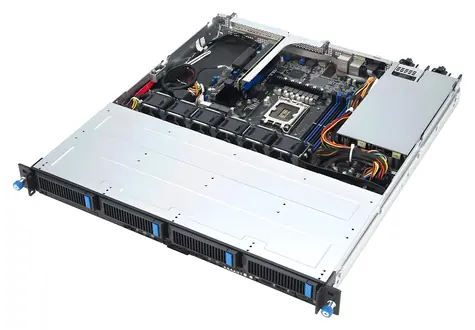 ASUS RS300-E12-RS4 / Rack server 1U / Intel Xeon E-2400 / LGA 1700 / 4x DDR5 / 4x 3.5