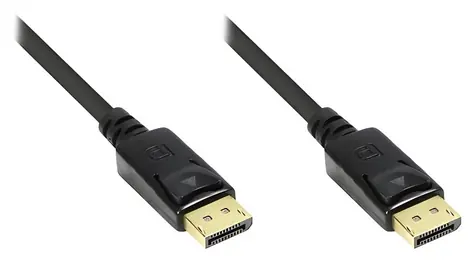 Good Connections DP1.2 černá / DisplayPort kabel / 1 m / 2560 x 1600 / 10,8 Gbit/s / pozlacené konektory
