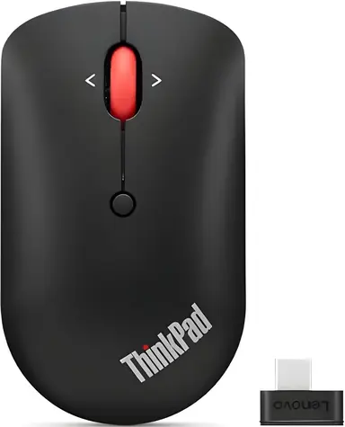 Lenovo ThinkPad USB-C černá / Bezdrátová myš / Blue Track / 2400 DPI / USB-C 2,4GHz dongle / 1x AA baterie