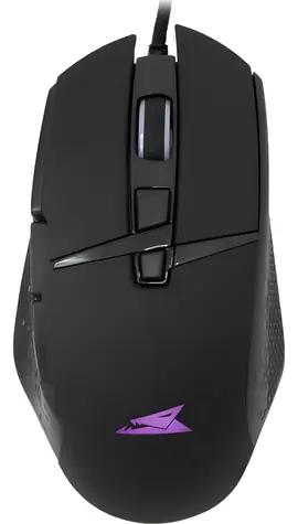 Baracuda RAPTOR černá / Herní myš / Optický senzor / 8 tlačítek / 6400 DPI / LED / USB