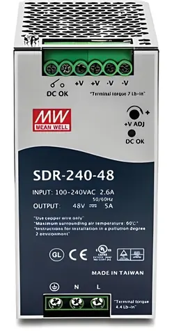TRENDnet TI-S24048 / Napájecí zdroj / DIN lišta / 48V 5A / 240W / -25 až 70°C