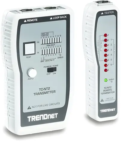 TRENDnet TC-NT2 / Tester kabelů / Ethernet, USB, BNC / do 300 m / přepravní kufřík