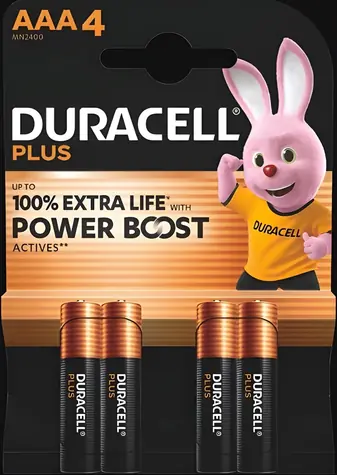 Duracell Plus AAA (LR03) / Baterie / Alkalická / 1,5 V