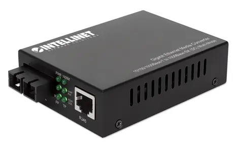 Intellinet Gigabit Media Converter SC Multimode 550m / Konvertor médií / RJ-45 / SC / 1000 Mbps