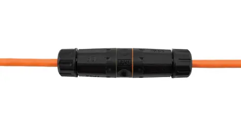 Equip Venkovní spojka RJ45 Cat6a IP68 černá, oranžová / Spojka / Stíněná / IP68 / 250 MHz