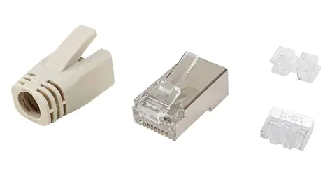 Equip Cat6a transparentní / Konektor RJ45 / stíněný / pozlacené kontakty / 100 ks