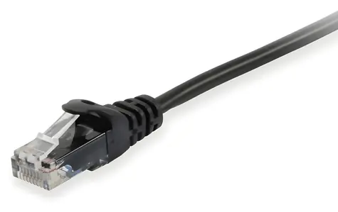 Equip Cat6A U/UTP černá / Patch kabel / RJ45-RJ45 / 1 m / LSZH / PoE+