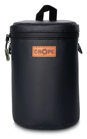 C-ROPE Premium černá, velikost L / Fotopouzdro / 12 x 12 x 19 cm / 2 přihrádky / s popruhem