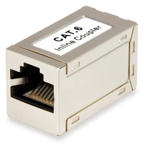 Equip Cat6 RJ45 spojka stříbrná / Spojka / RJ45-RJ45 / 250 MHz / Stíněná / ABS