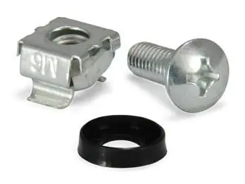 Equip M6 klecové matice a šrouby stříbrná / Montážní sada / 50 sad / šroub 16 mm