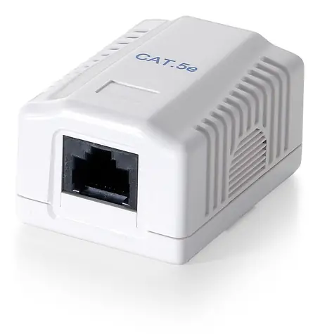 Equip Zásuvka RJ45 Cat6 bílá / Instalační krabička / UTP / 1 port